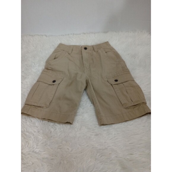 Arizona Jeans Two Shorts  Khaki Beige Cargo Pockets Classic Fit Size 26 - Picture 9 of 16